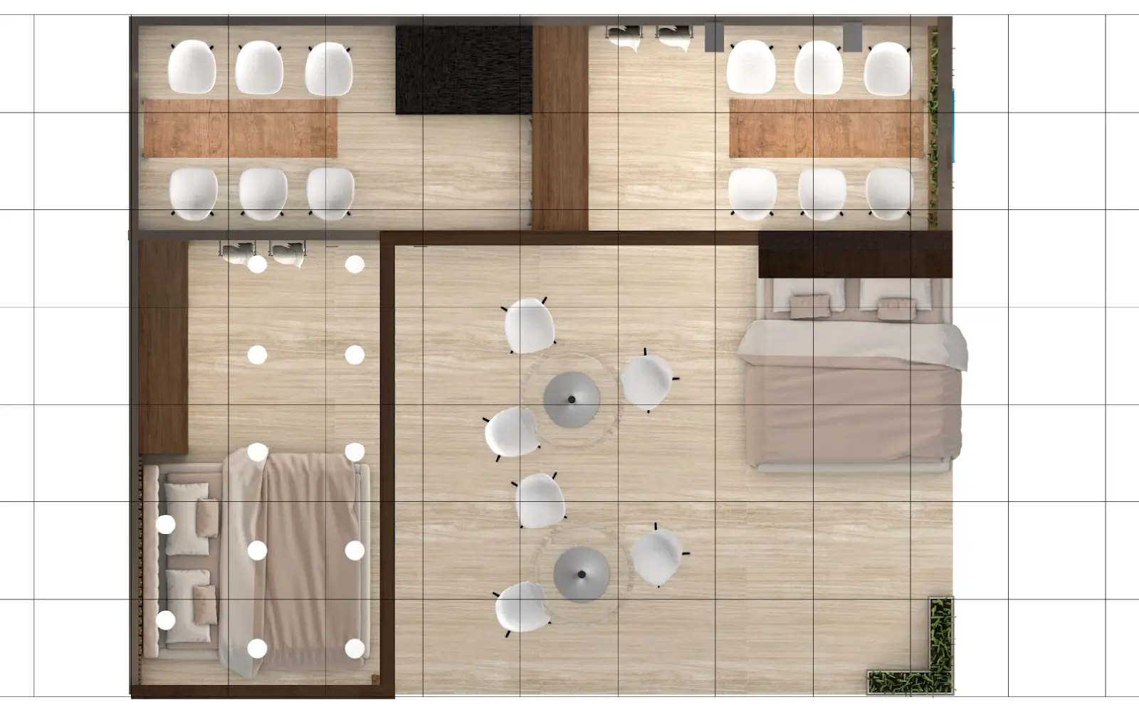 Messeplanung 60 qm Standfläche - Budgetorientiertes Design K.K.P Fine Linen