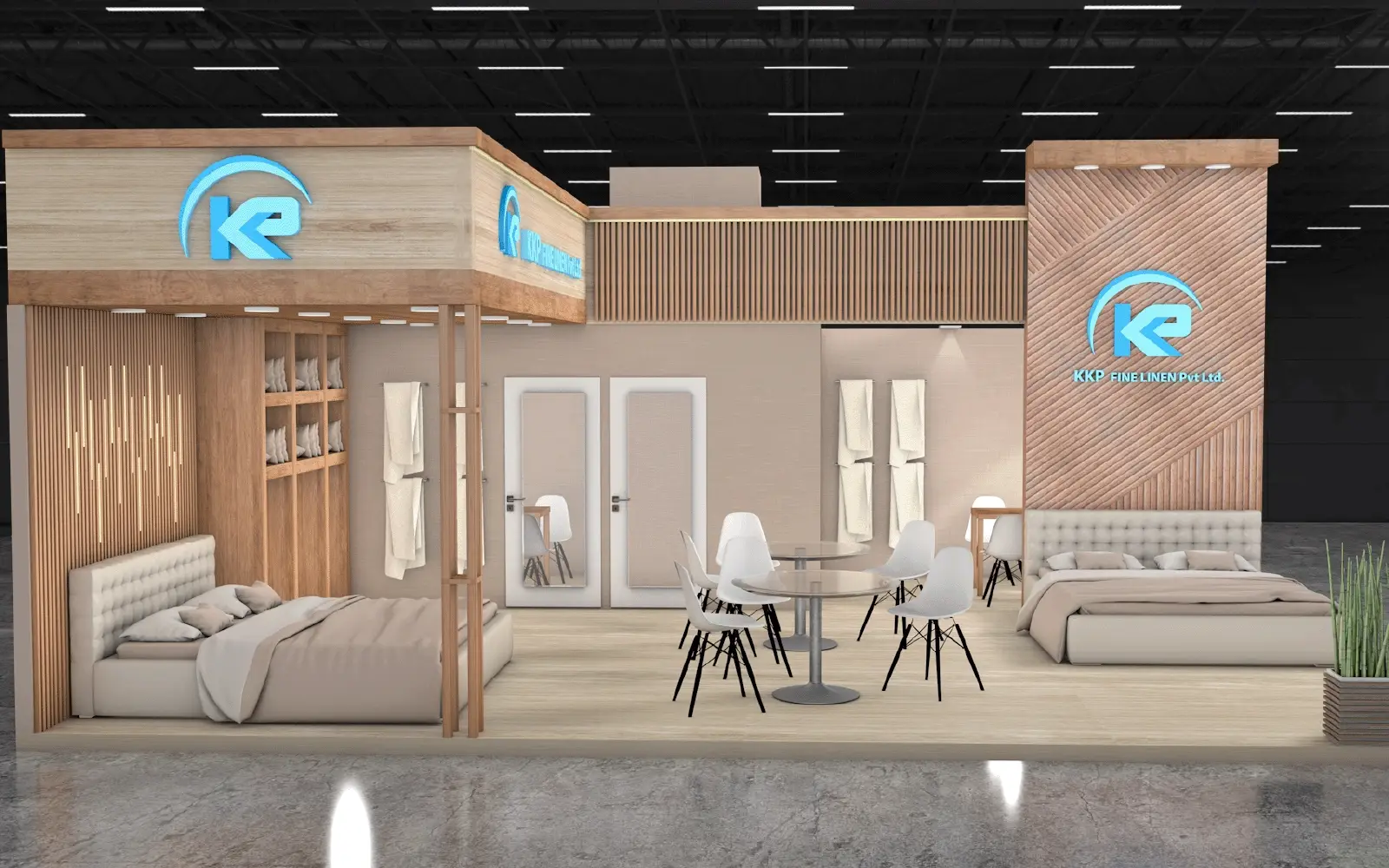 Farb- und Materialkonzept für Messeauftritt - Cinema 4D Design Dennis Klein